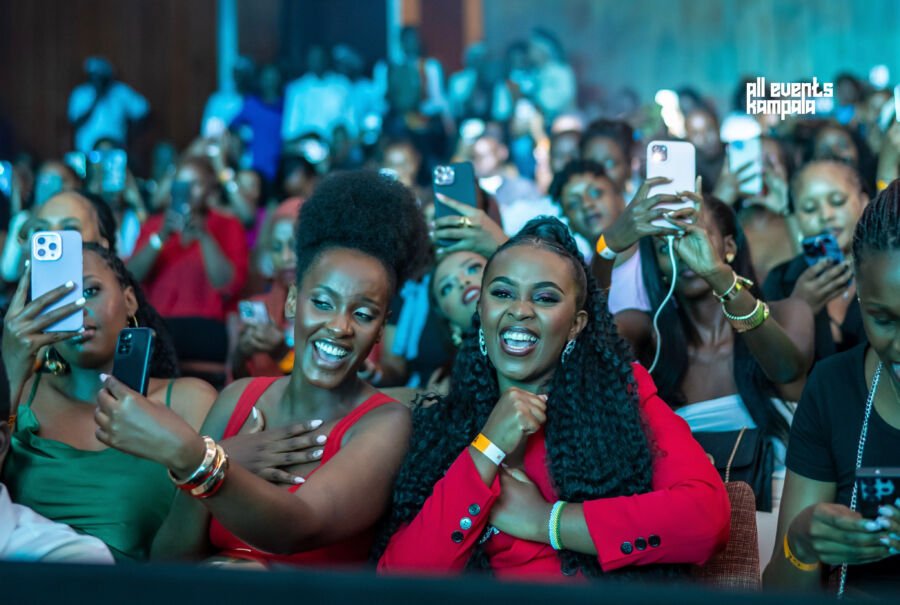 Revellers enjoying as The Ben performs at Serena Hotel, Kampala.