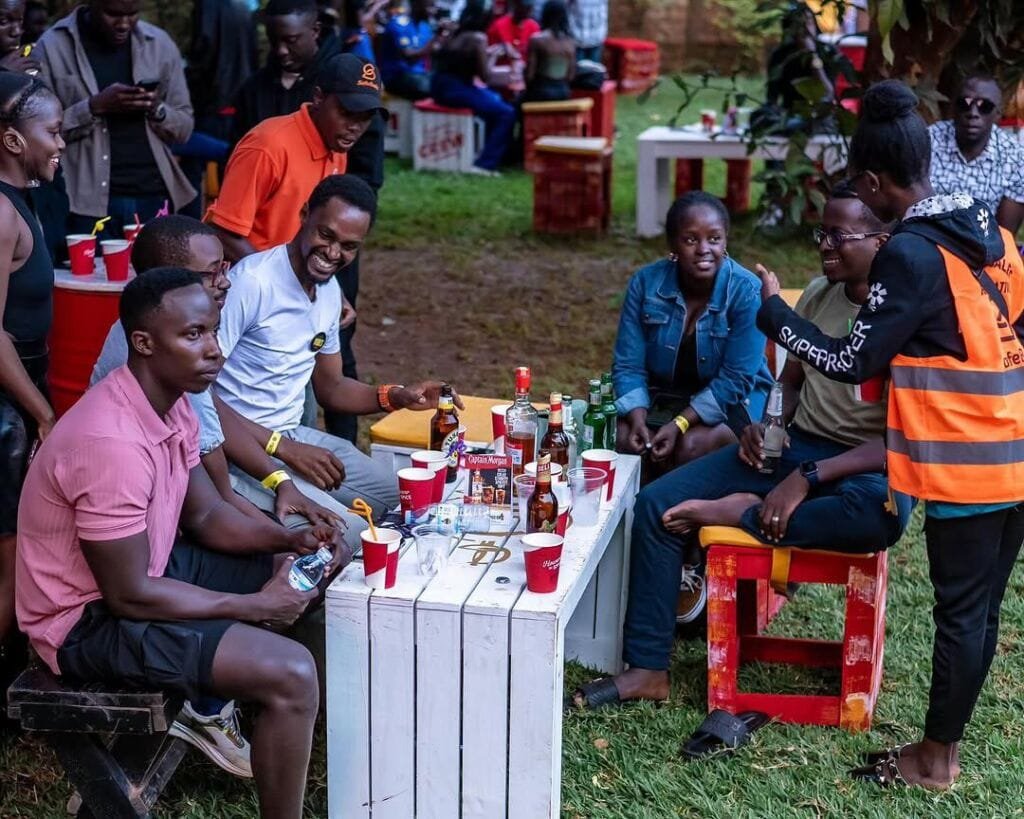 Revellers at Vibez Nzuri