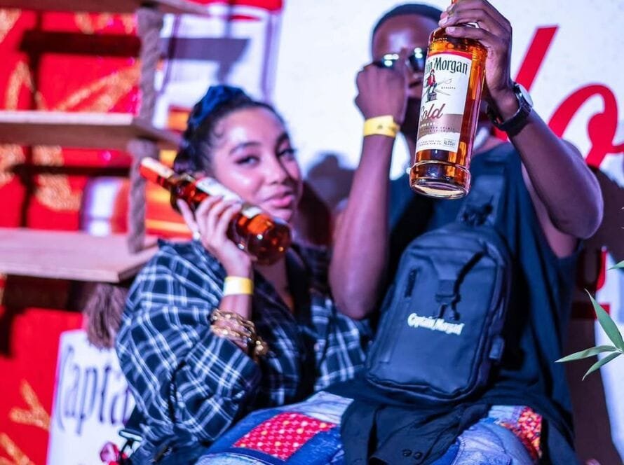 Revellers enjoyed captain morgan