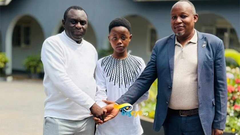 Fresh Kid has received a bursary from Hana Mixed School. (Photo by Big Eye UG)