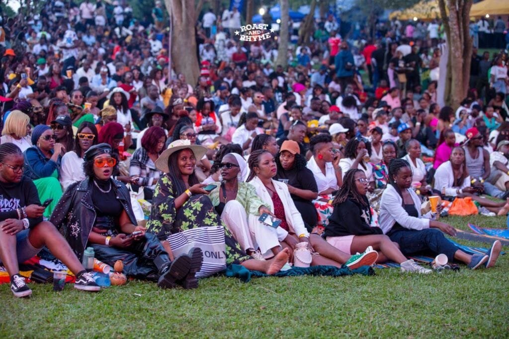 Revellers at a previous Roast and Rhyme event.