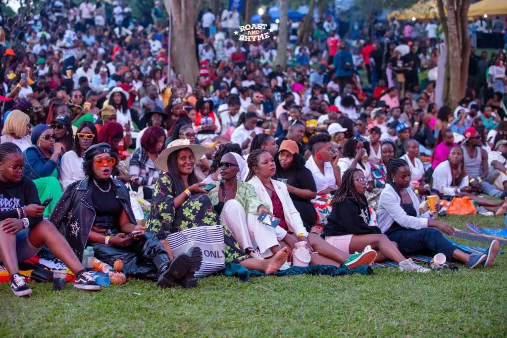 Revellers at a previous Roast and Rhyme event.
