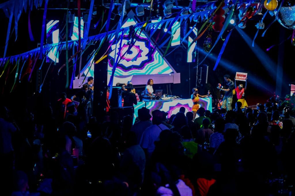 Revellers enjoying Nyege Nyege