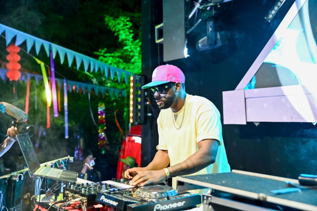 A DJ playing at Nyege Nyege