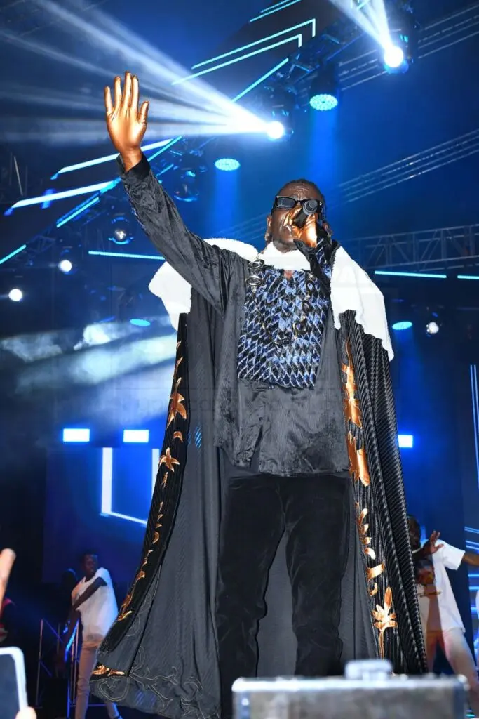 King Saha performing at his concert in 2023 (Photo by Ignatius Kamya)