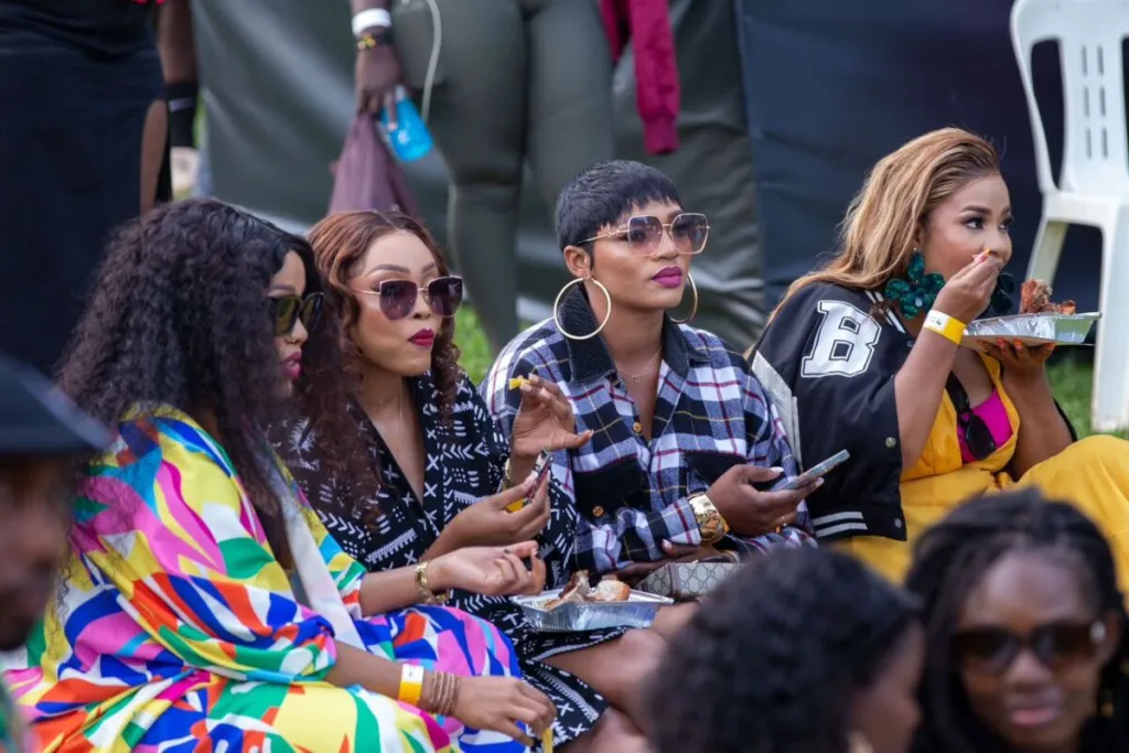 Revellers at Roast and Rhyme.