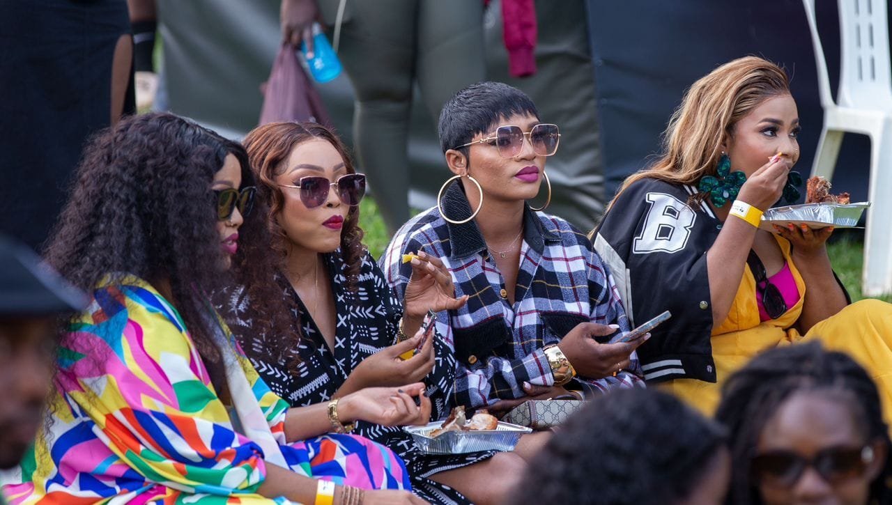 Revellers at Roast and Rhyme.