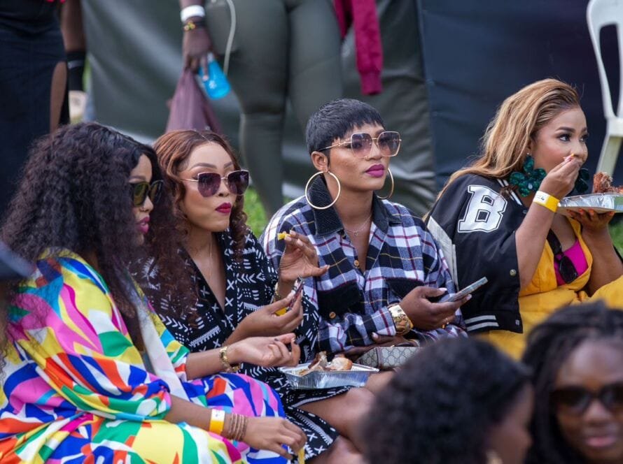 Revellers at Roast and Rhyme.