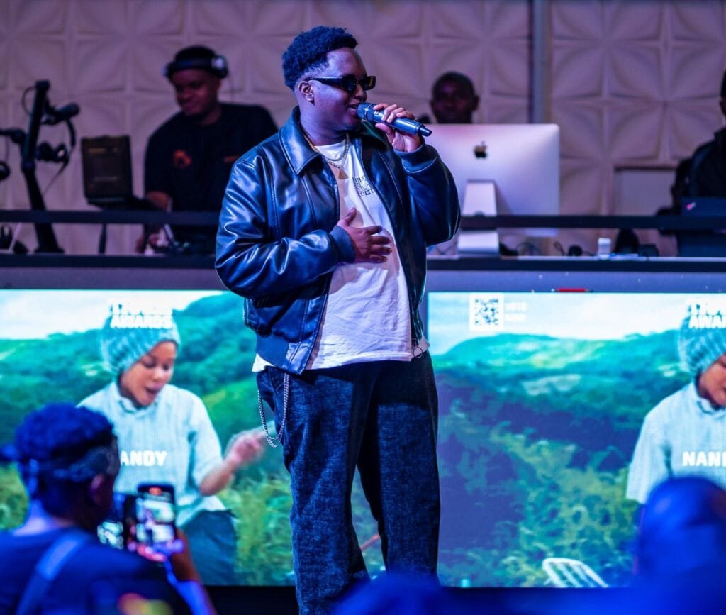 Joshua Baraka at the Trace Awards Tour Uganda.