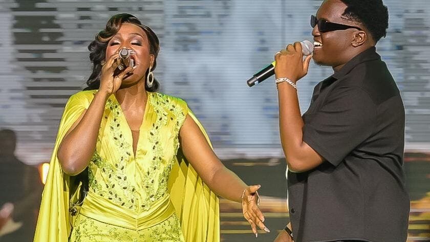 Joshua Baraka performs with Naava Grey