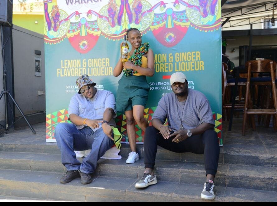 The Mith and Albert Katruguma at the cook off that launched the Uganda Waragi Ndeku Nyama Choma Festival