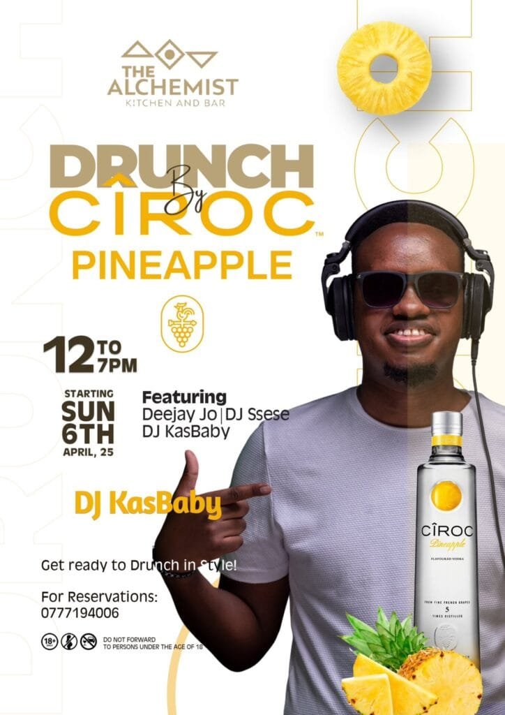 DJ KasBaby will be entertaining revellers at The Alchemist Drunch by Ciroc.