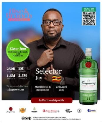 Selector Jay is set play at the Rise & Brunch Kampala