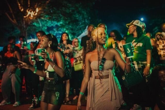 Revellers having a time of their life at a previous Jameson Hangout edition.
