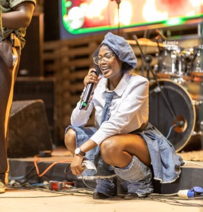 Adele Kiele ensured the vibes were up throughout the night.