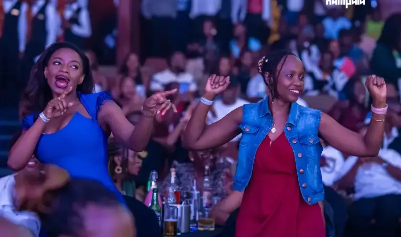 Revellers at the Champions Ball Kampala City Festival