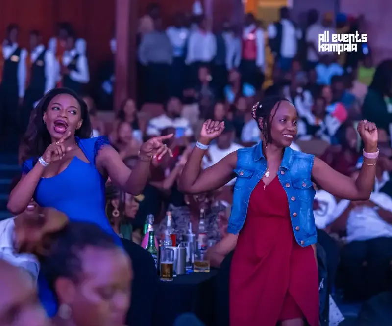 Revellers at the Champions Ball Kampala City Festival