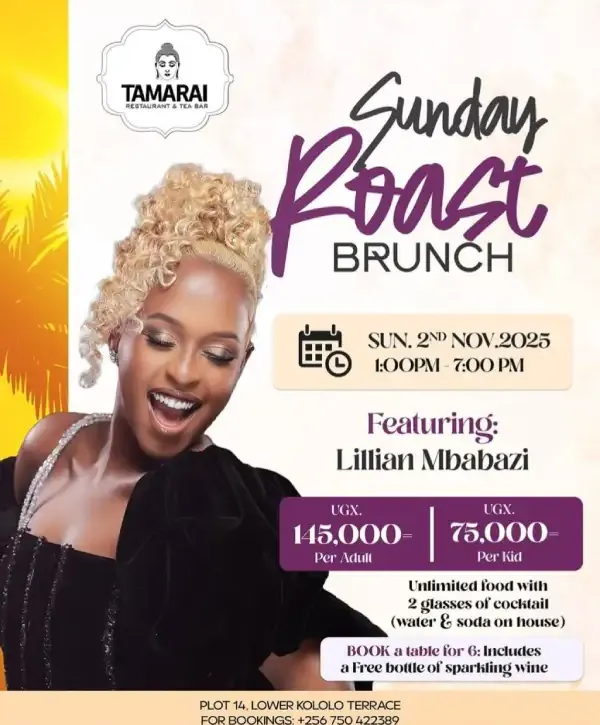 Sunday Roast Brunch at Tamarai ft Lillian Mbabazi