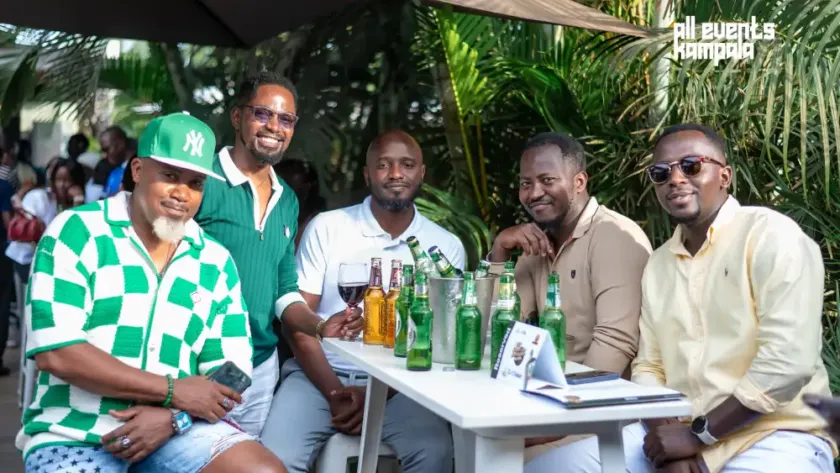 Revellers enjoying fairway