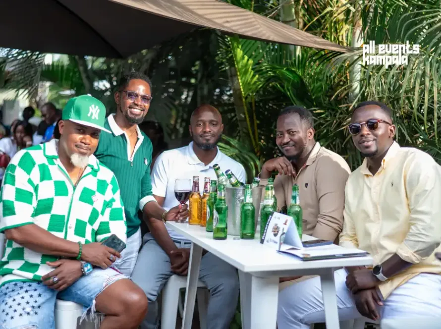 Revellers enjoying fairway