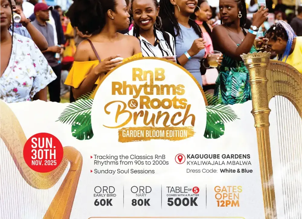 RnB Rhythms & Roots Brunch is November events in Kampala