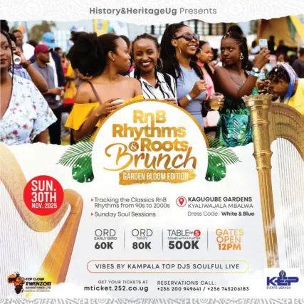 RnB Rhythms & Roots Brunch is November events in Kampala