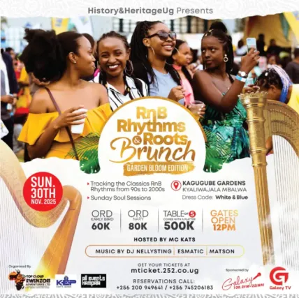 RnB Rhythms & Roots Brunch Kampala's weekend events