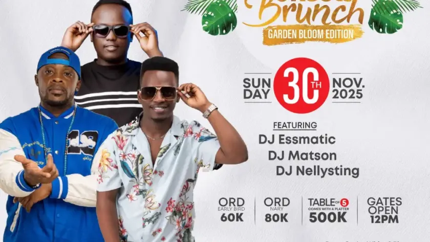 DJ Essmatic, DJ Matson and DJ Nellysting will be RnB Rhythms & Roots Brunch Kampala performers