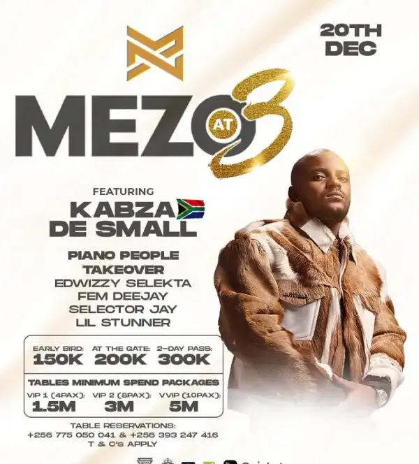 Kabza de Small to headline Mezo At 3 anniversarry