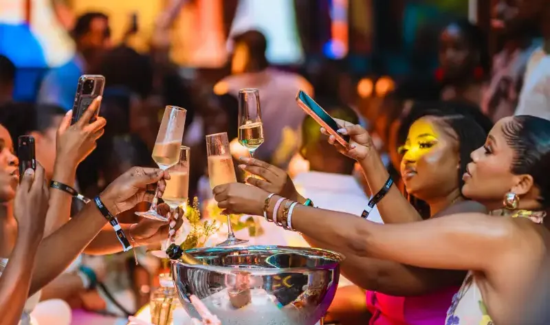 Revellers enjoys a great Sunday evening in Kampala