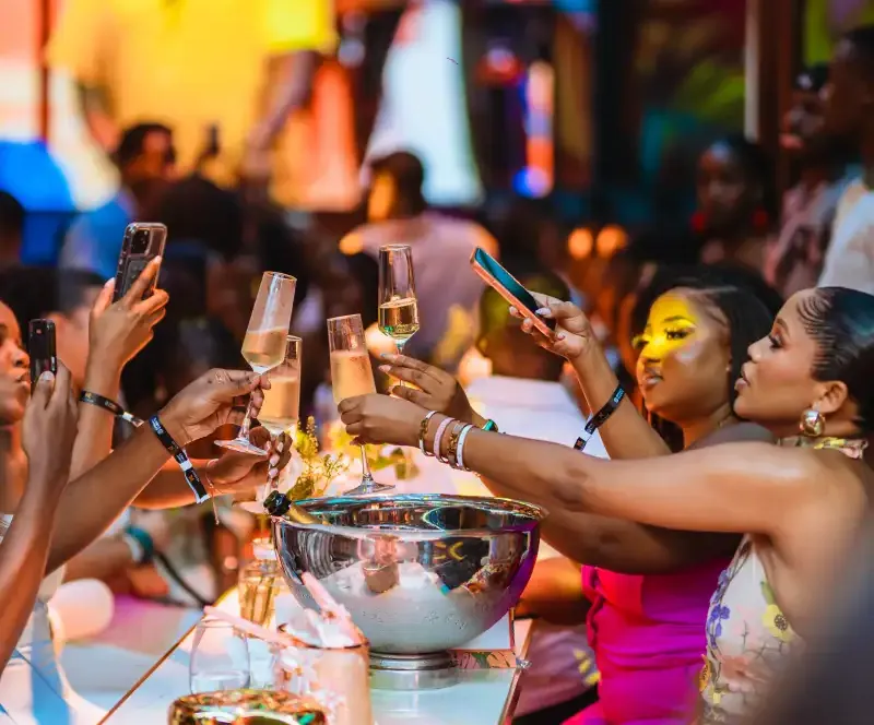 Revellers enjoys a great Sunday evening in Kampala