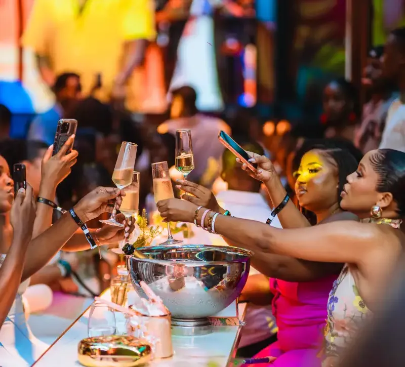 Revellers enjoys a great Sunday evening in Kampala