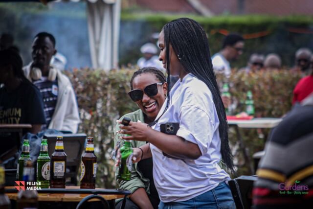 Revellers having fun at a previous event