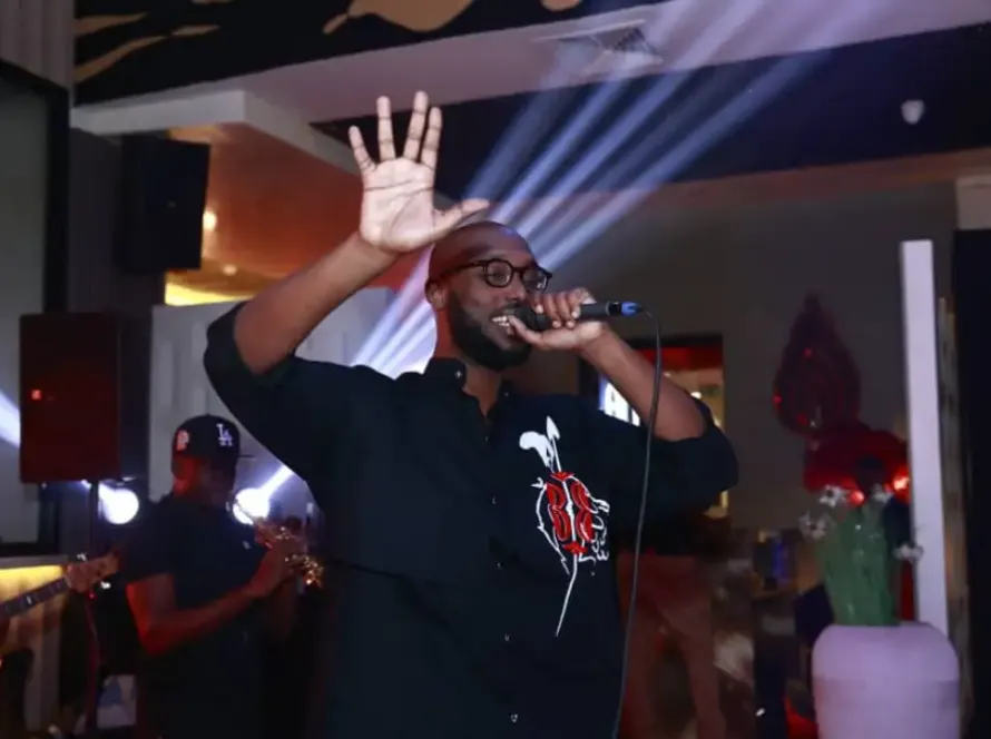 Mike Kayihura performs at Baoli Rooftop