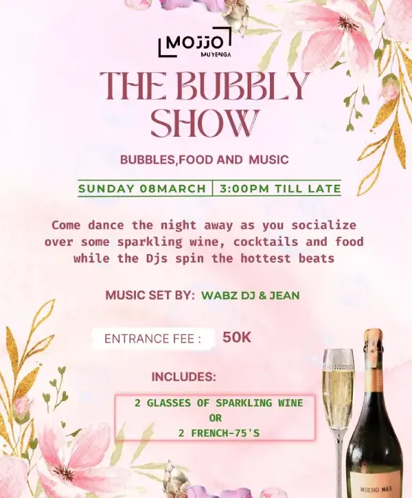 The Bubbly Show at Mojjo March Events in Kampala