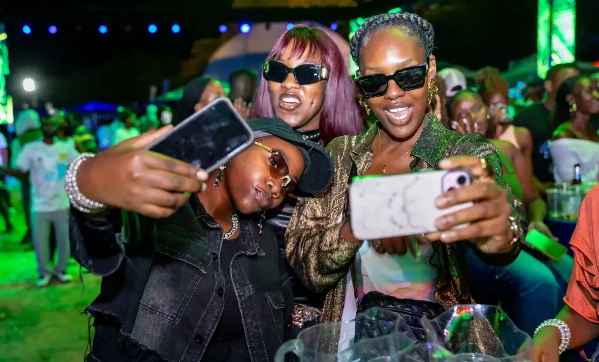 Revellers have fun at the event