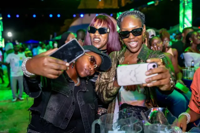 Revellers have fun at the event