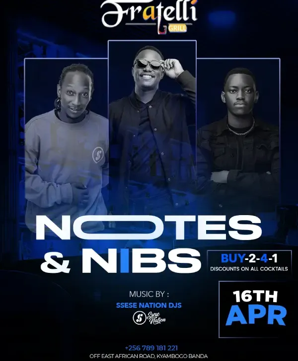 Notes & Nibs Kampala: Thursday Vibes at Fratelli Lounge