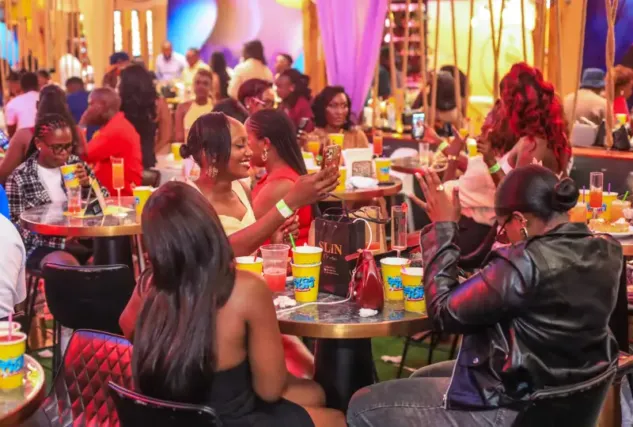 revelers at silo daycation