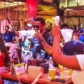 Kampala waves at April at the Silo Daycation with Don Julio