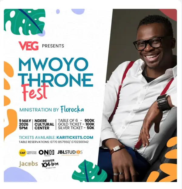 Attend Mwoyo Throne Fest in Kampala on May 9th, 2026 at Ndere Cultural Center. Enjoy vibrant culture, music, and great vibes. Tickets available now.