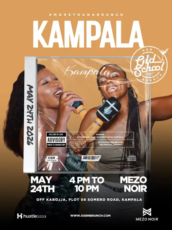 Experience the Old School R&B Brunch Kampala at Mezo Noir on May 24th, 2026. Enjoy nostalgic R&B hits, immersive entertainment, top DJs, food, drinks, and unforgettable vibes.