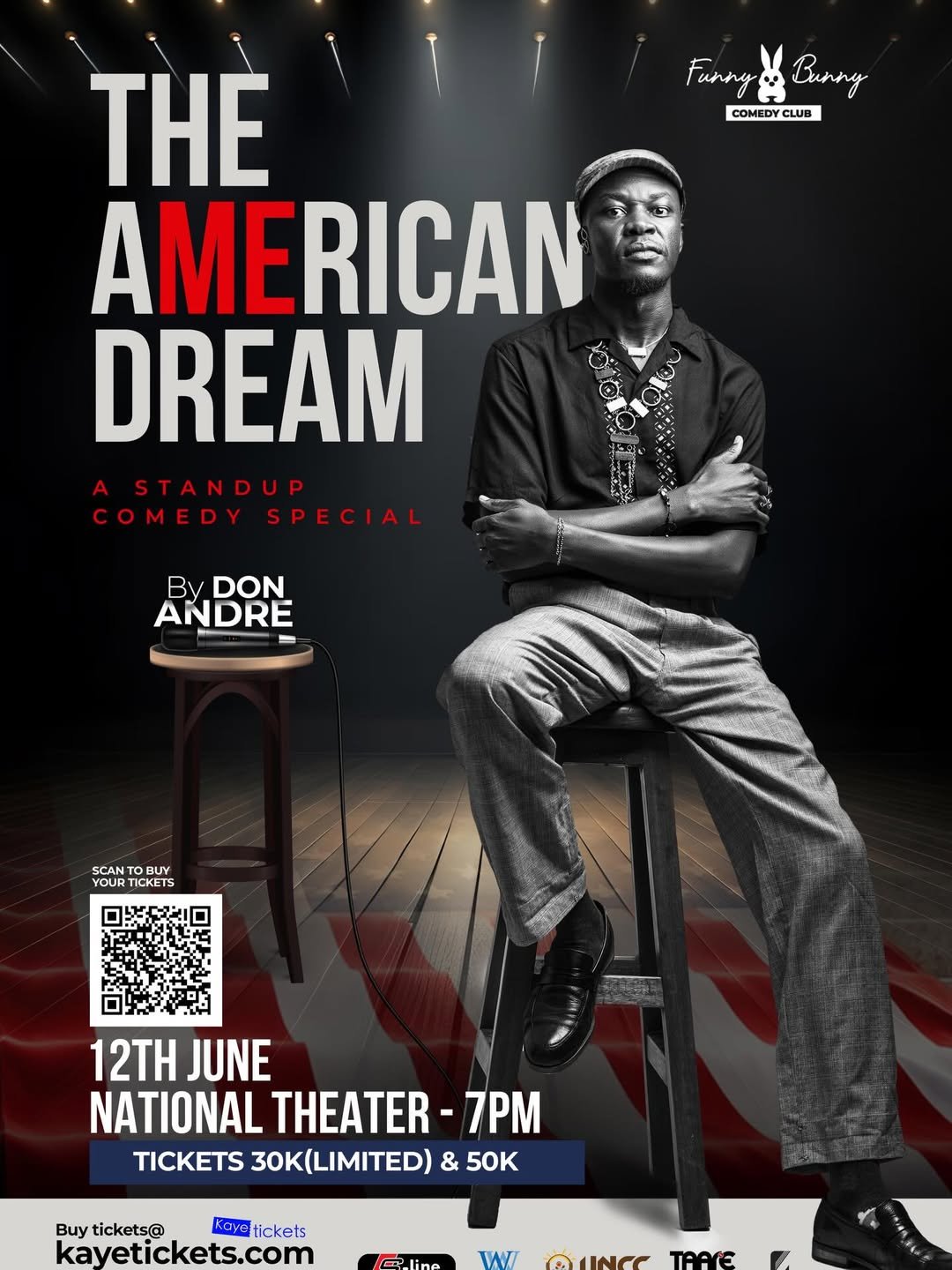 Laugh the night away as Don Andre presents The American Dream, a stand-up comedy special at the Uganda National Theatre on June 12.