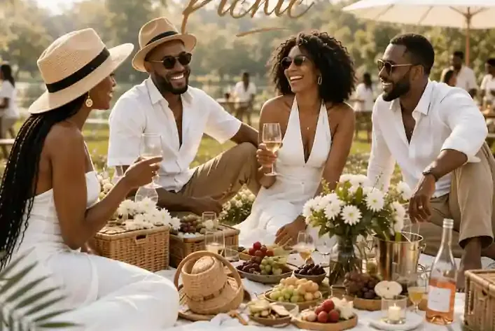 The Millennials Picnic White & Khaki Edition