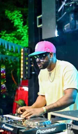 A DJ playing at Nyege Nyege A DJ playing at Nyege Nyege